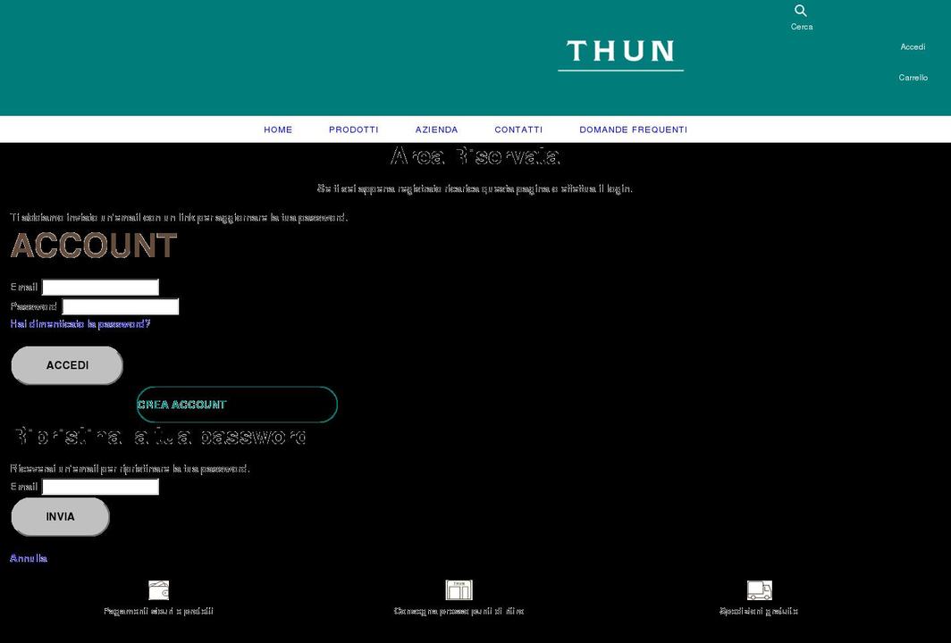 thuncorporatepol.it shopify website screenshot