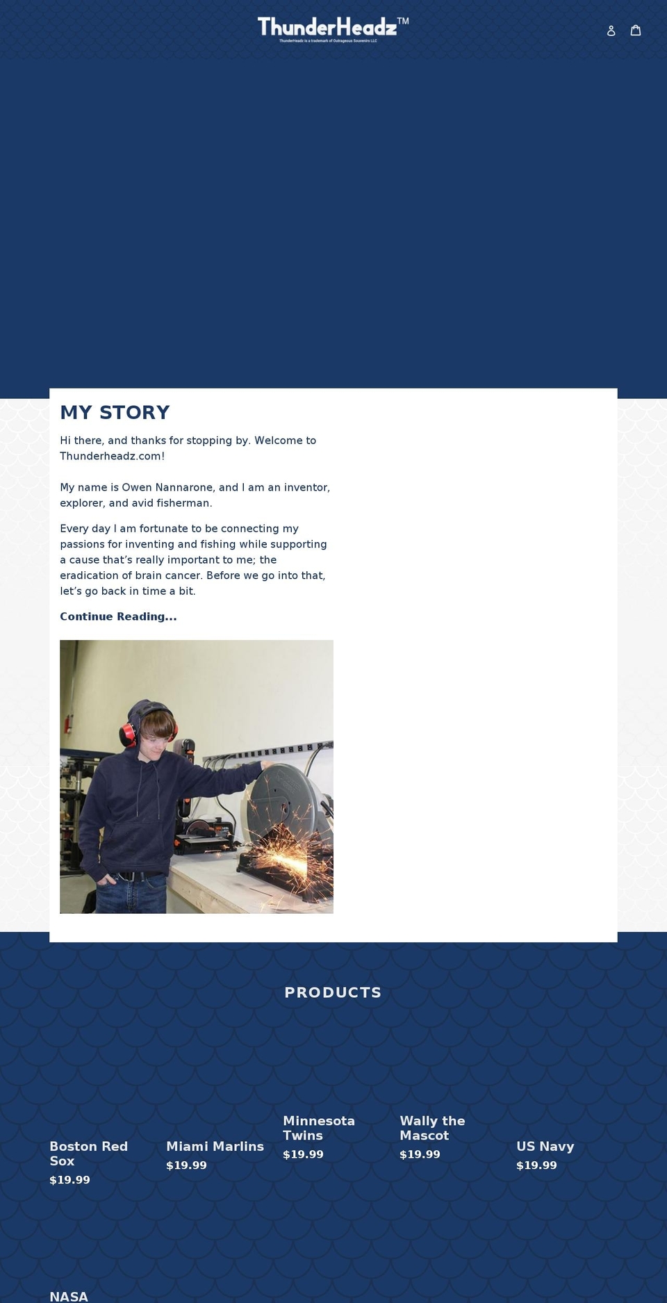 thunderheadz.com — Shopify storefront screenshot