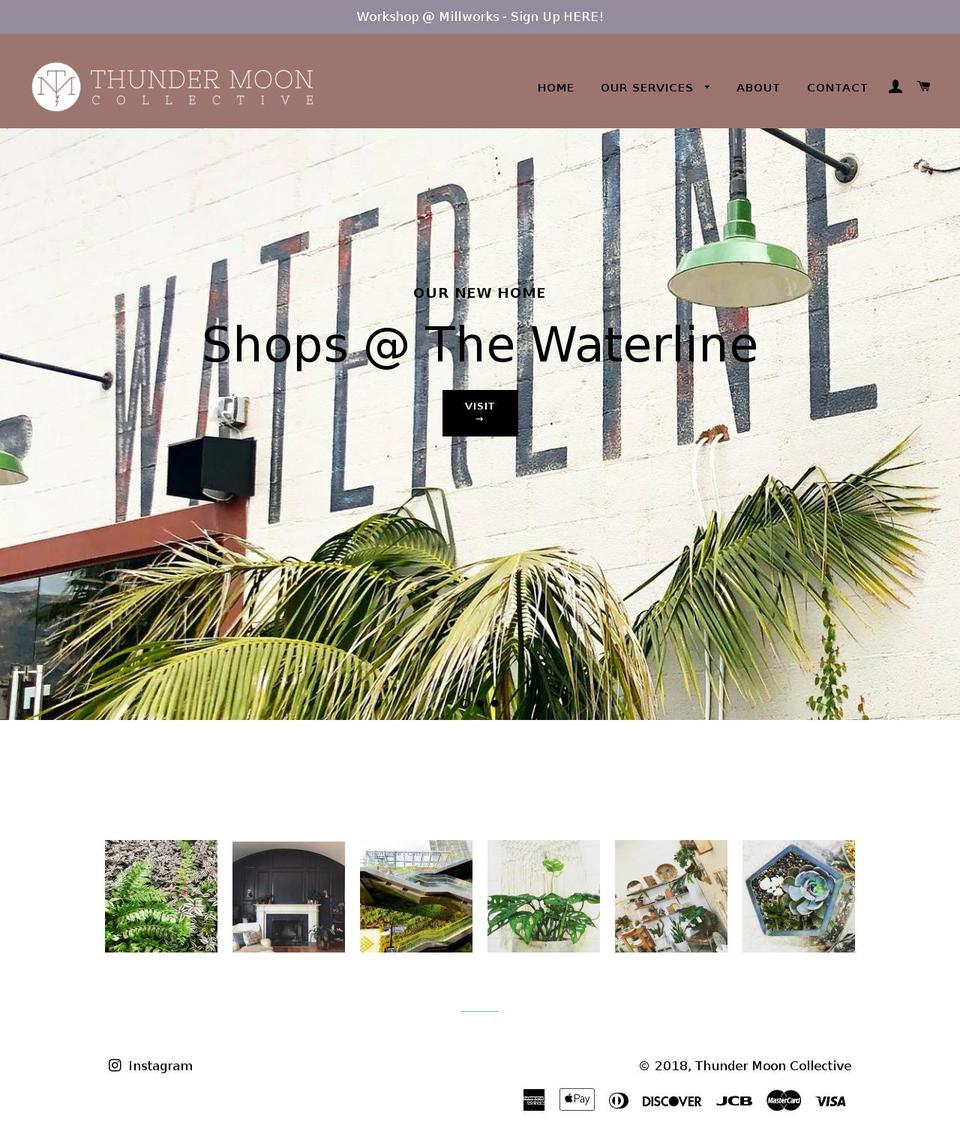 thundermooncollective.com — Shopify storefront screenshot