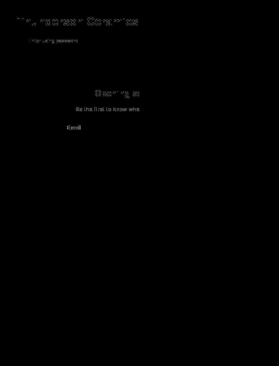 thundersonceramics.com shopify website screenshot