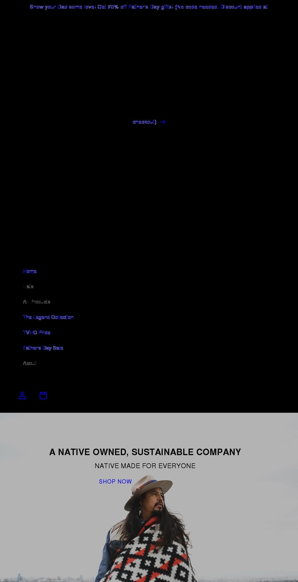 thundervoicehatco.com shopify website screenshot