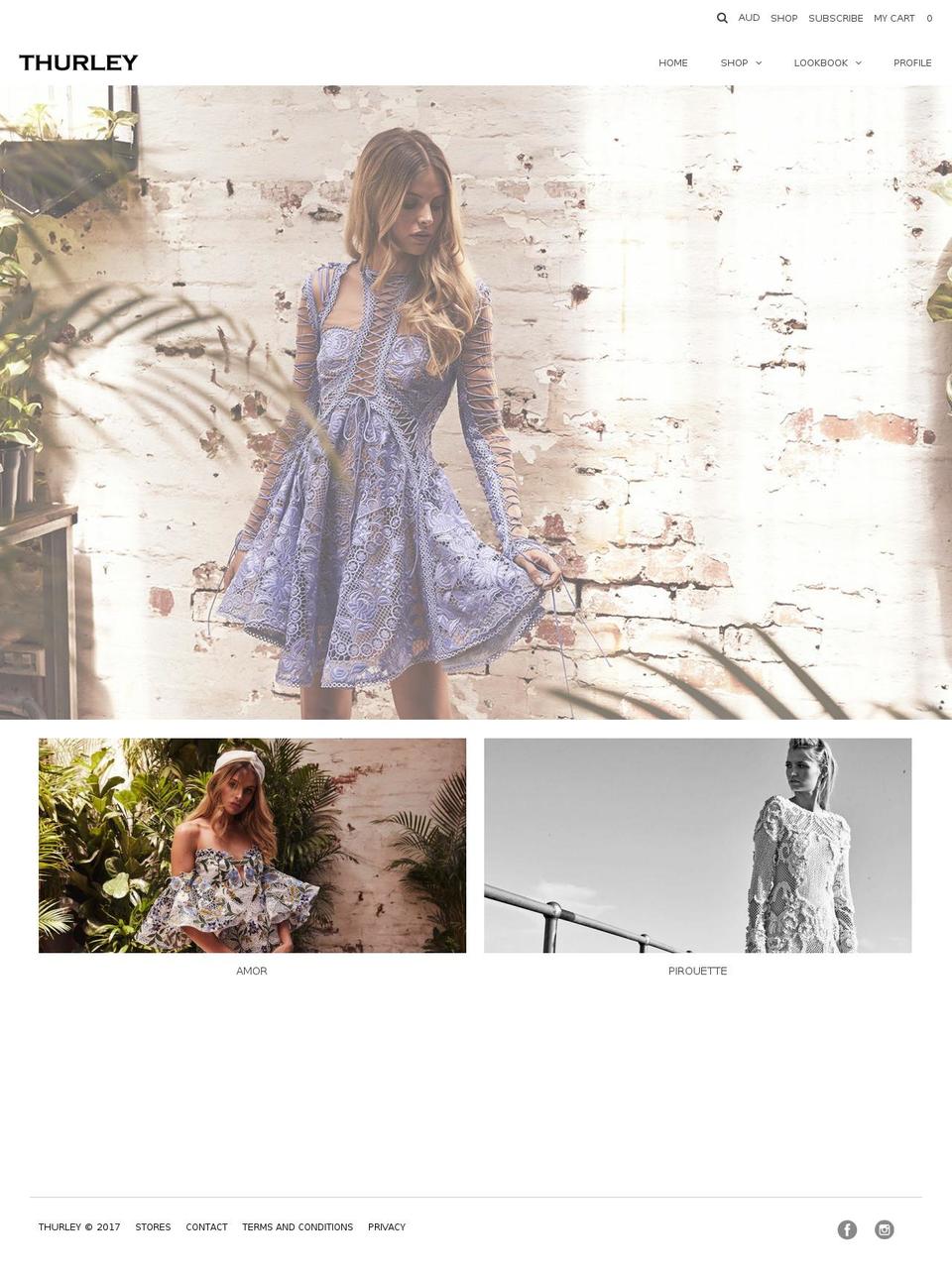 thurley.com.au shopify website screenshot