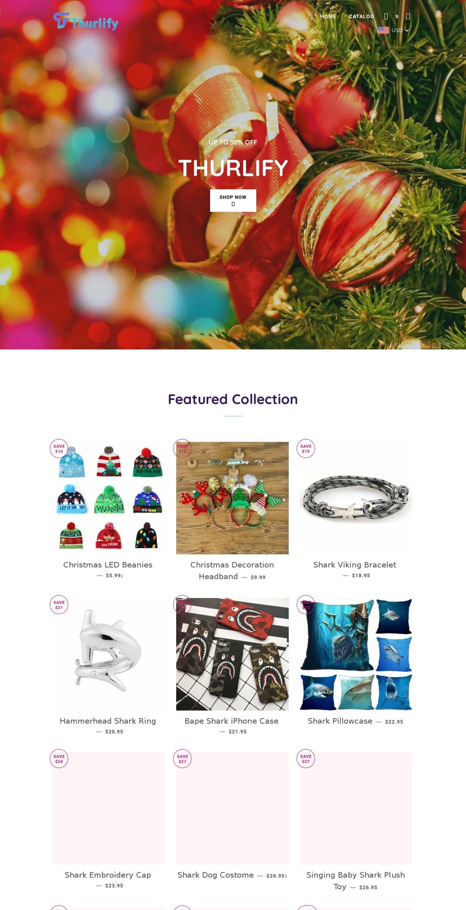 thurlify.com shopify website screenshot