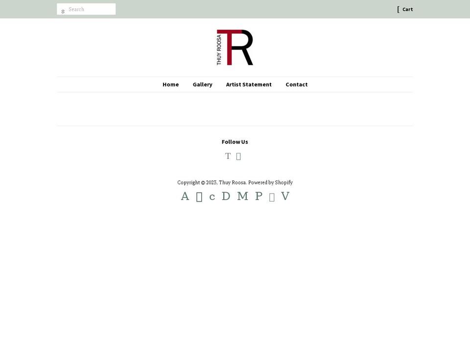 thuyroosa.com — Shopify storefront screenshot