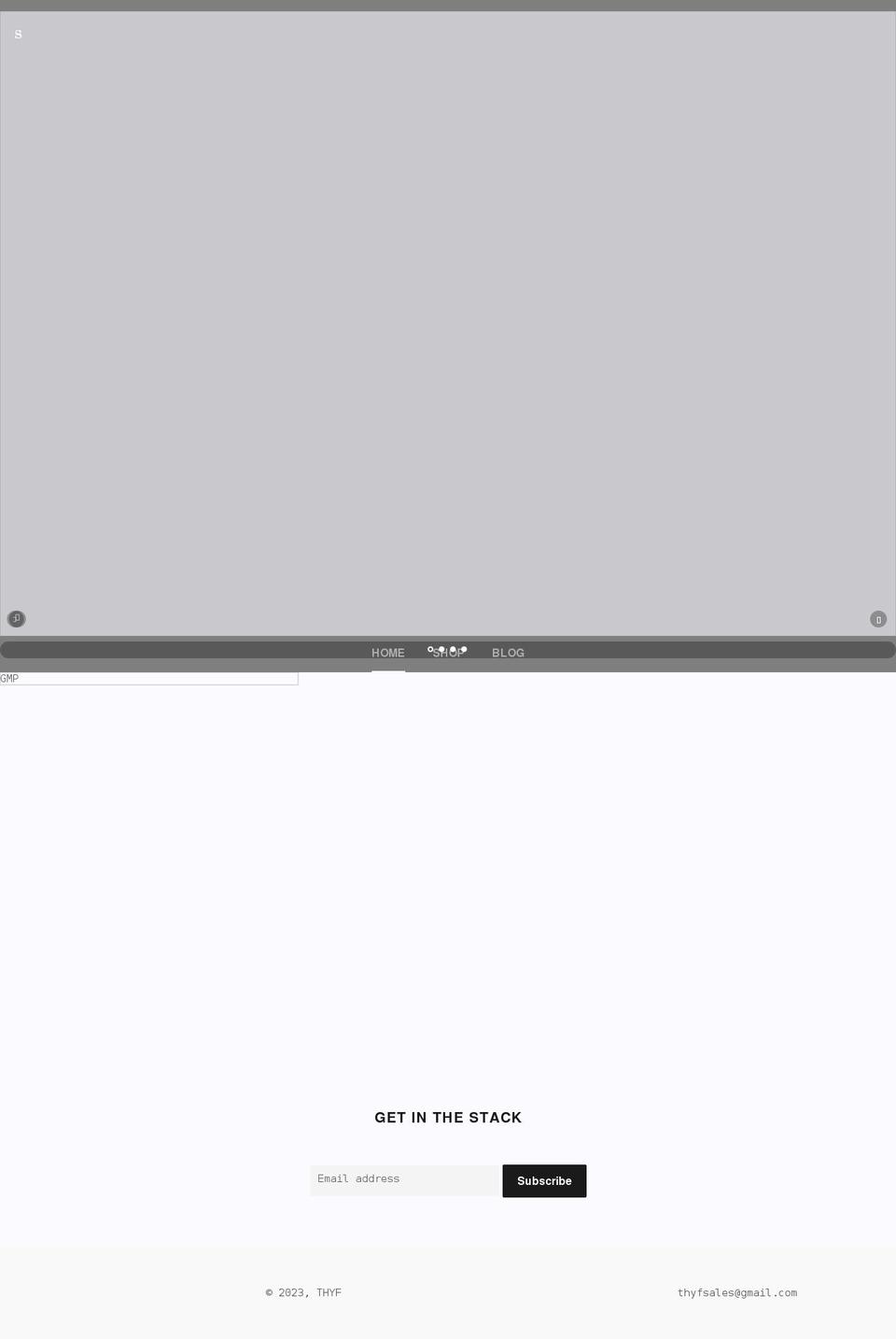 thyfsupply.com shopify website screenshot