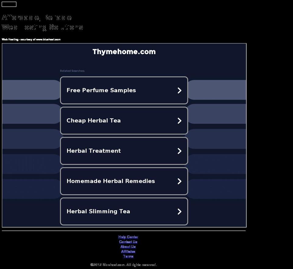 thymehome.com — Shopify storefront screenshot