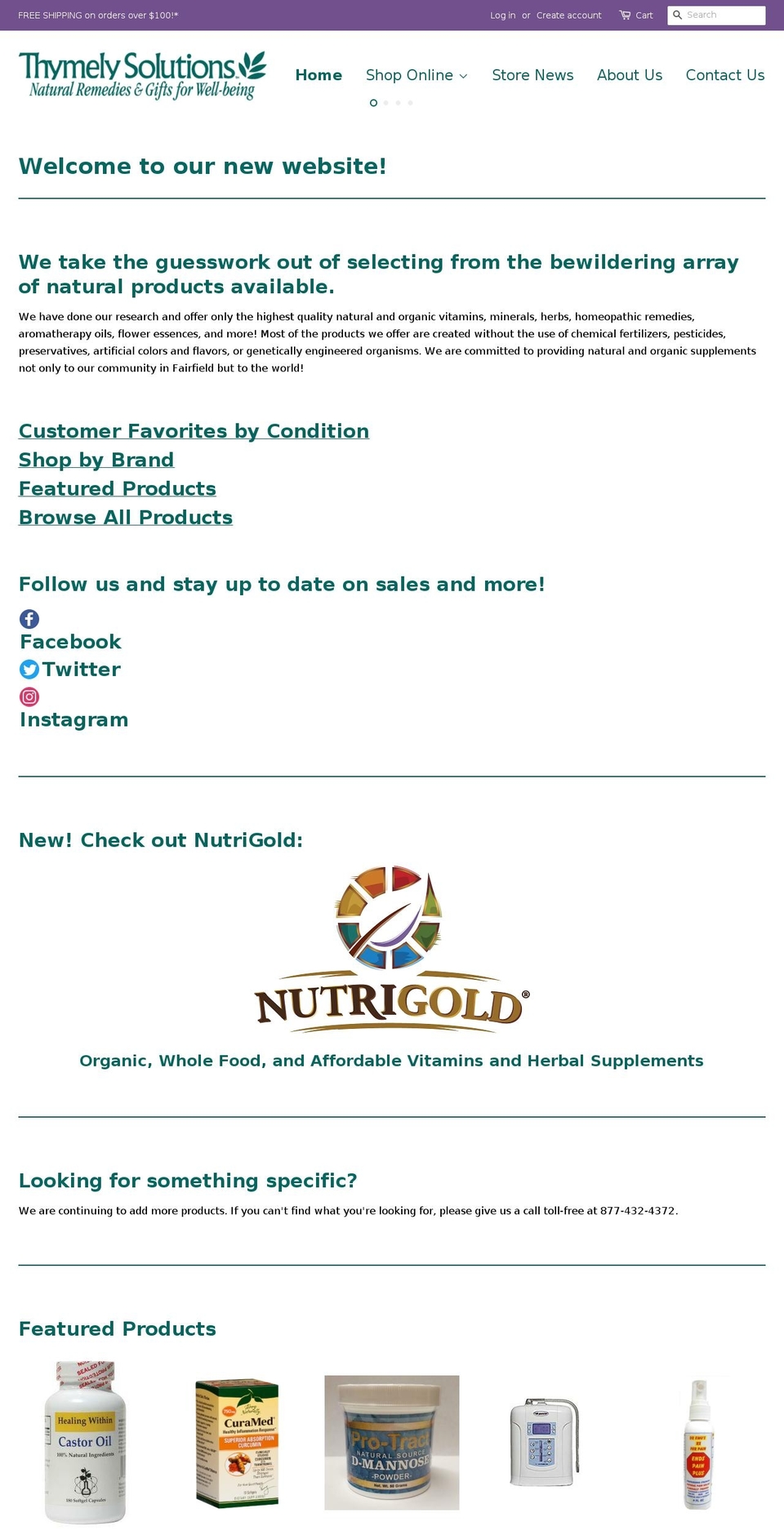thymely.com shopify website screenshot