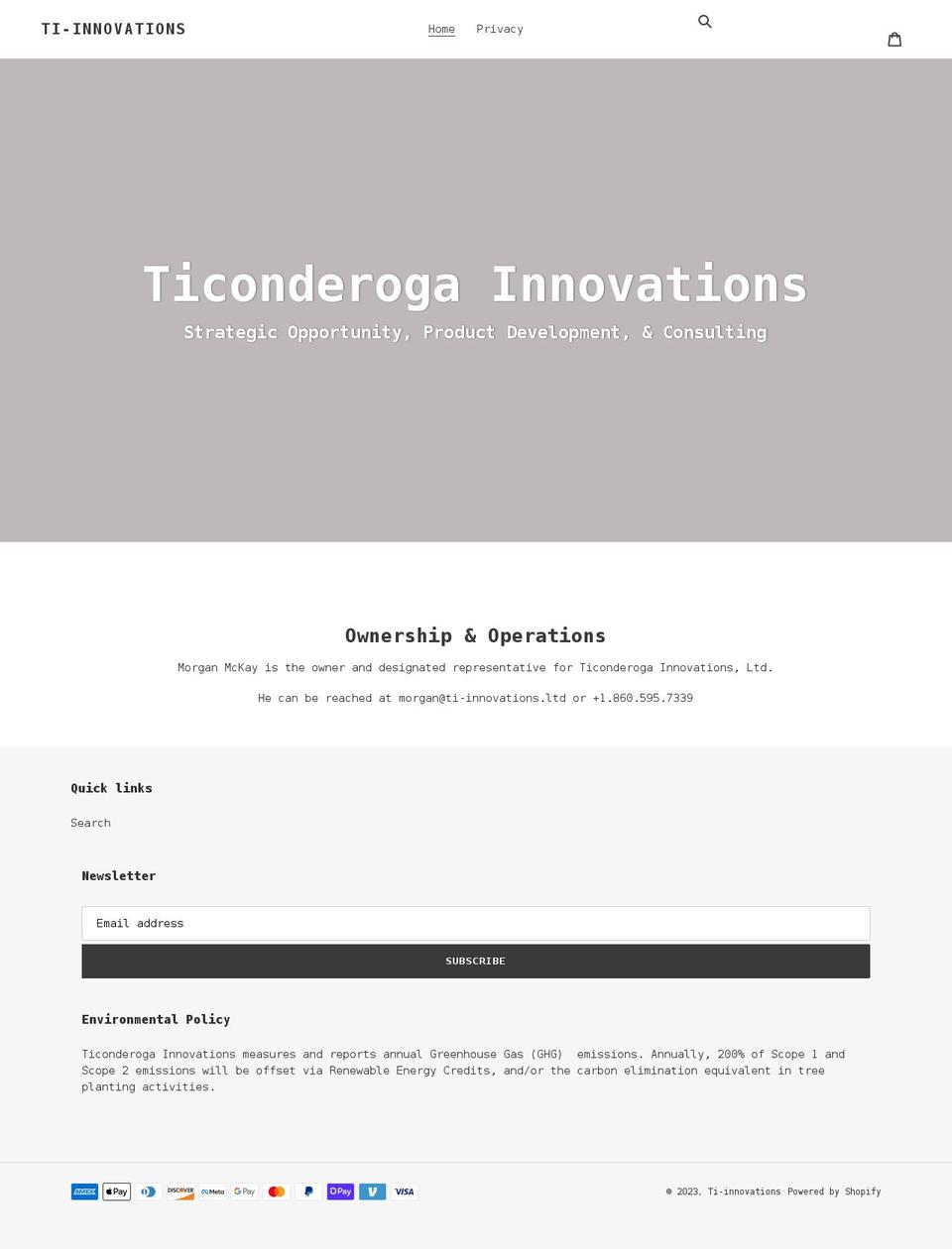 ti-innovations.ltd shopify website screenshot