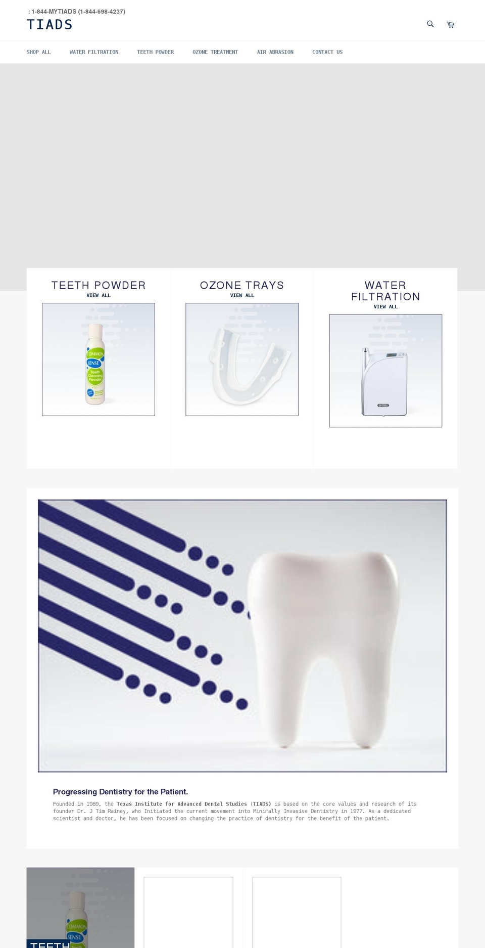 tiads.com shopify website screenshot