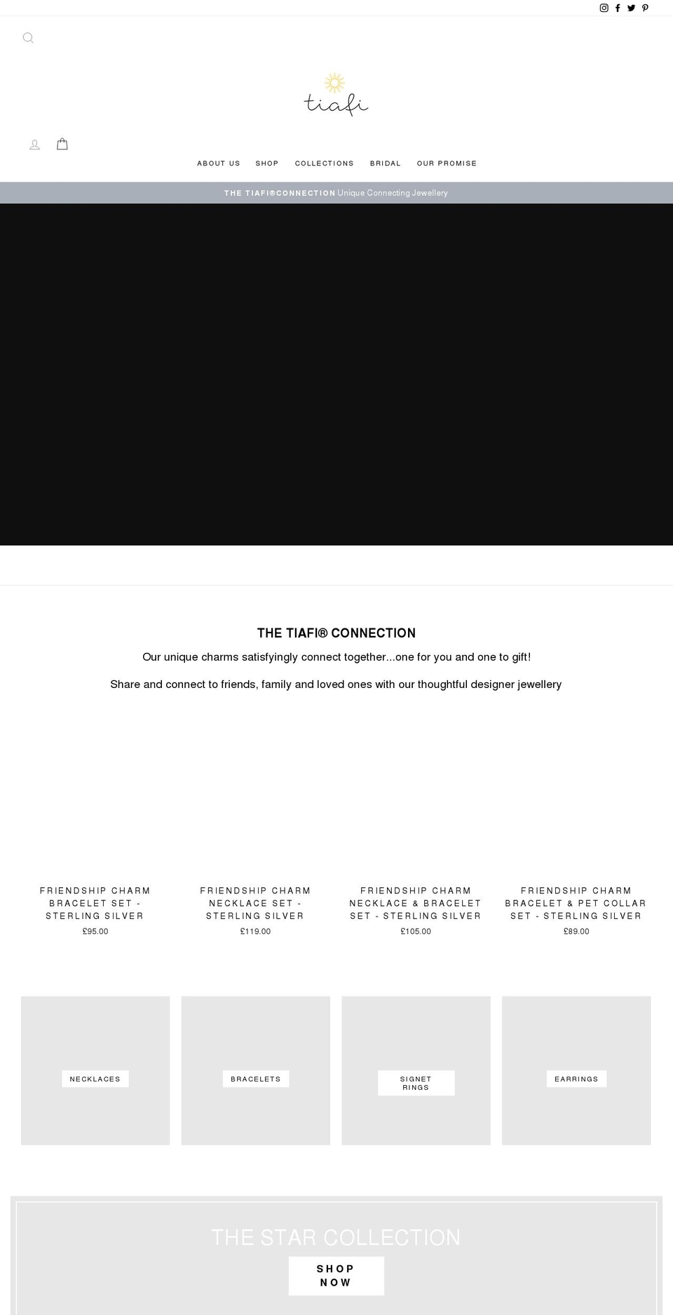 tiafi.com shopify website screenshot