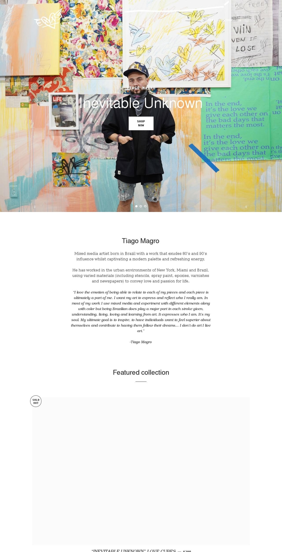 tiagomagro.com shopify website screenshot