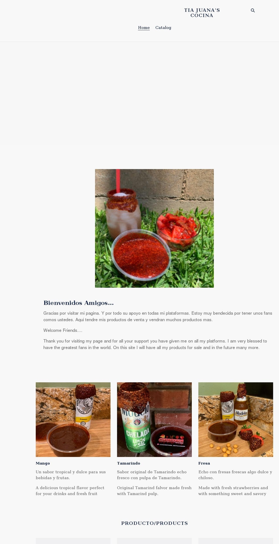 tiajuanascocina.com shopify website screenshot