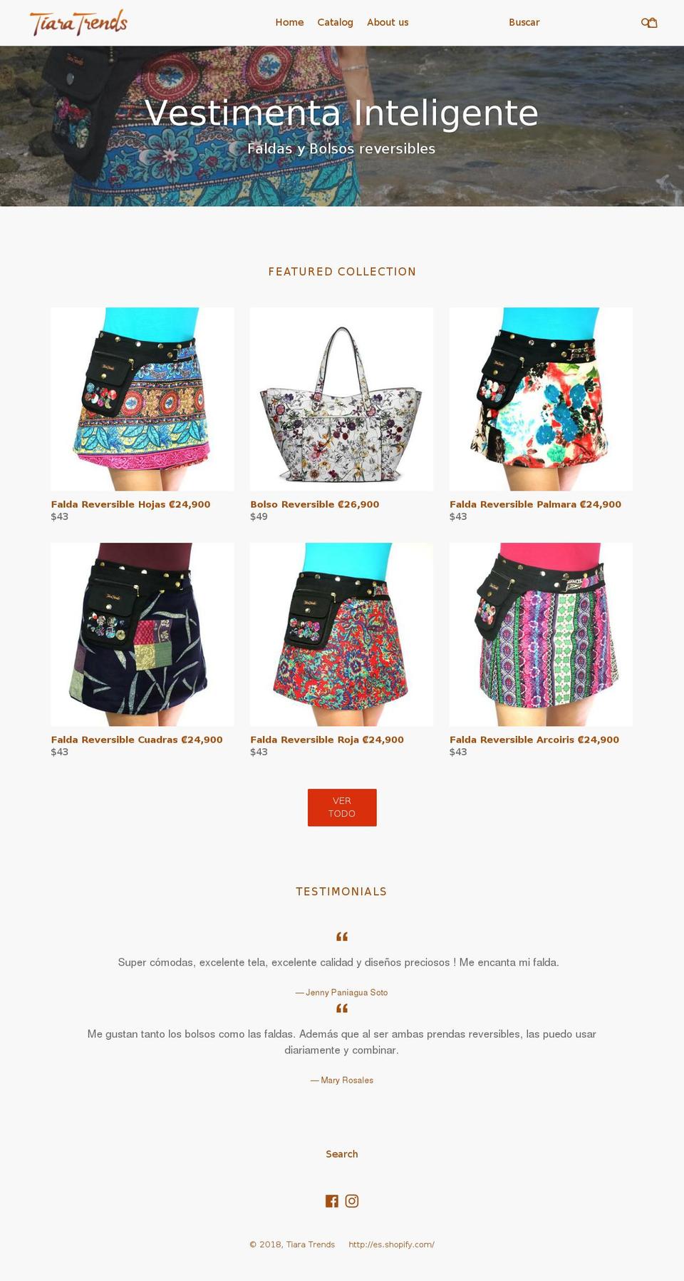 tiara-trends.com — Shopify storefront screenshot