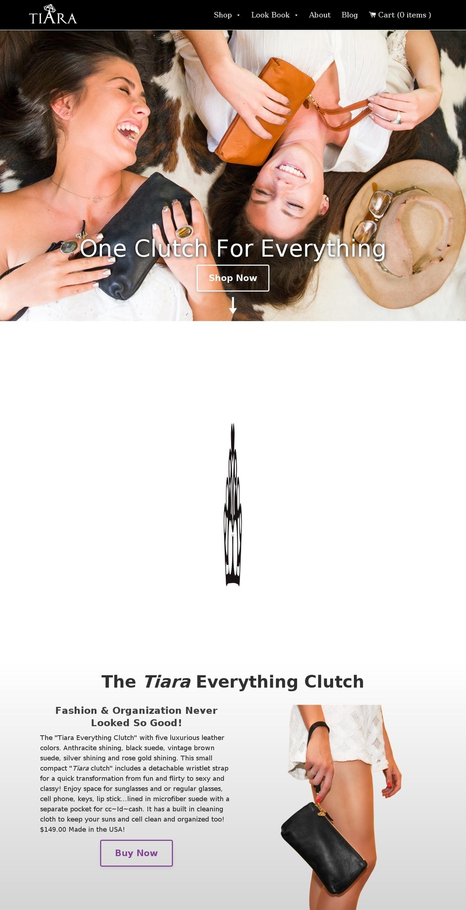 tiaracasecouture.com shopify website screenshot