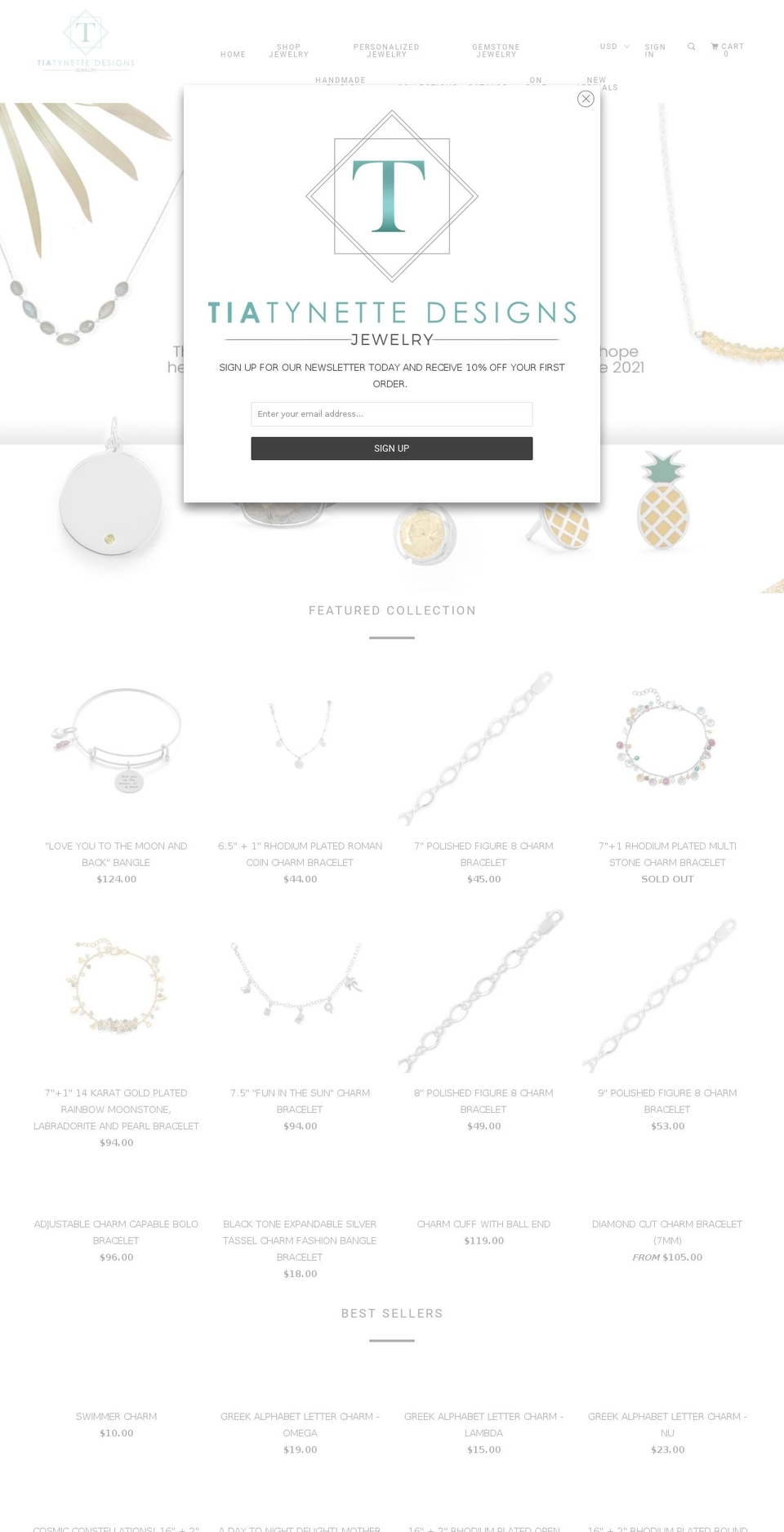 tiatynettedesigns.com shopify website screenshot