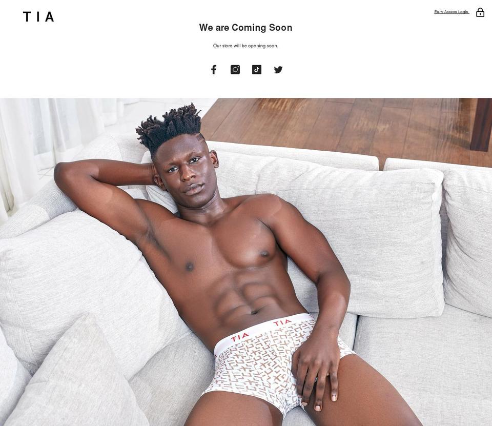 tiaworld.com — Shopify storefront screenshot