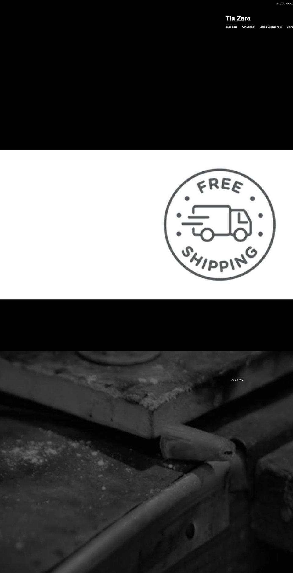 tiazara.com shopify website screenshot