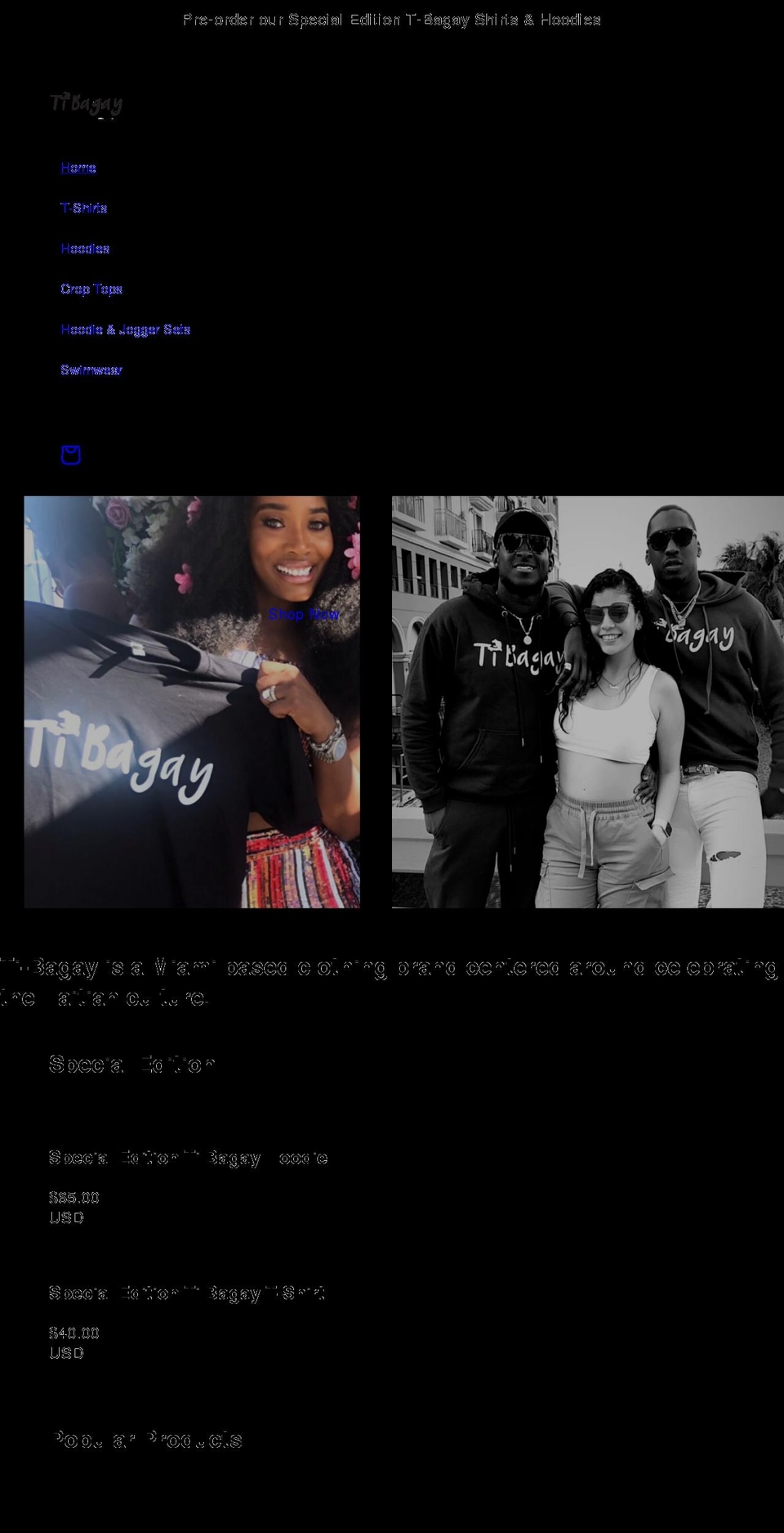 tibagay.com shopify website screenshot