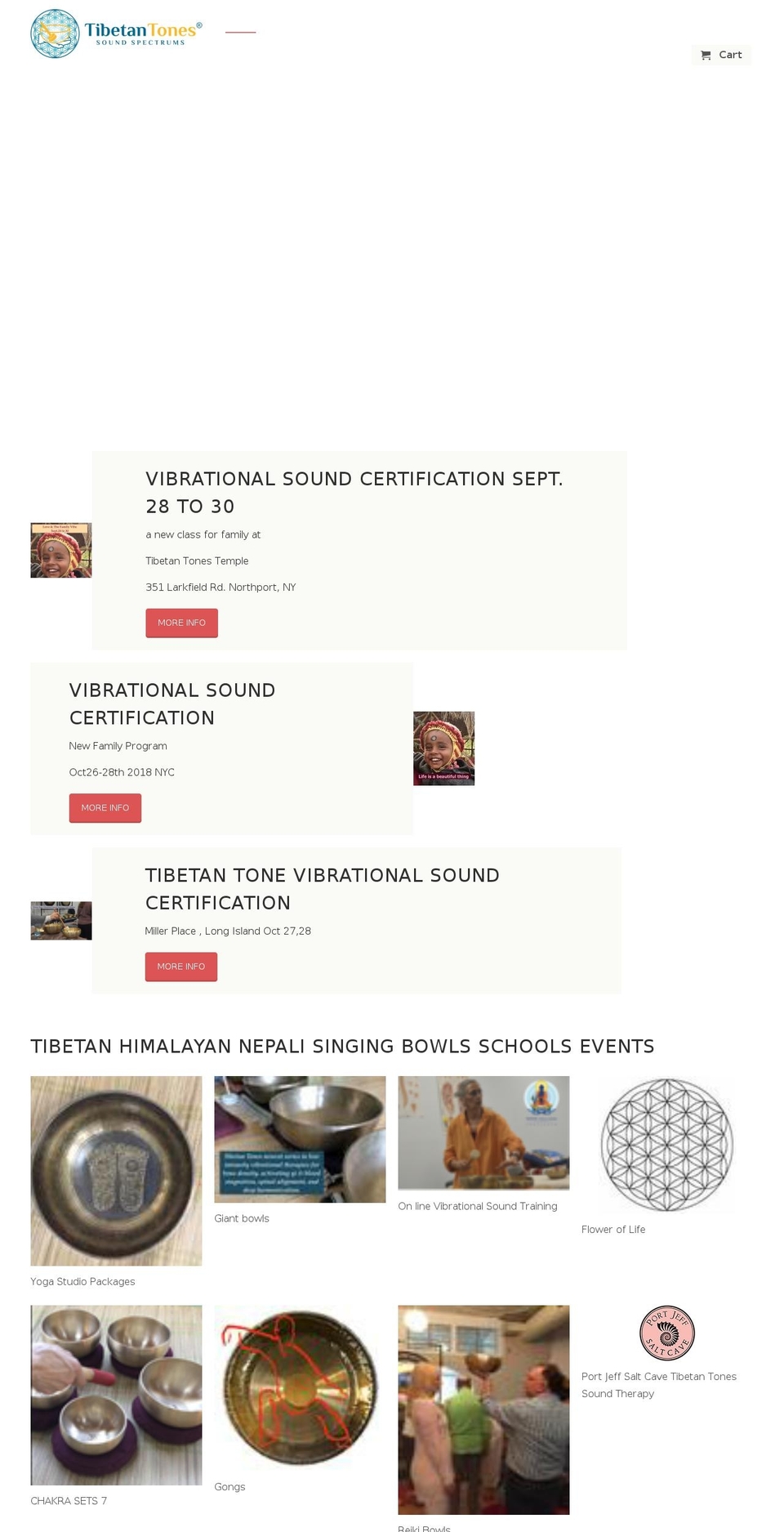 tibetansounds.com — Shopify storefront screenshot