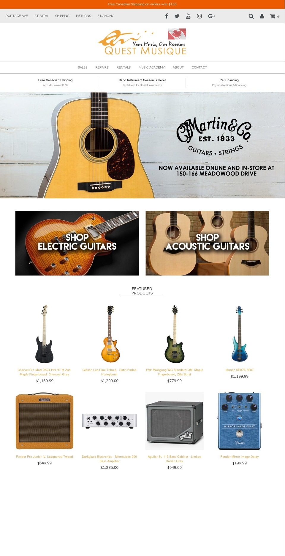 ticketquest.ca shopify website screenshot