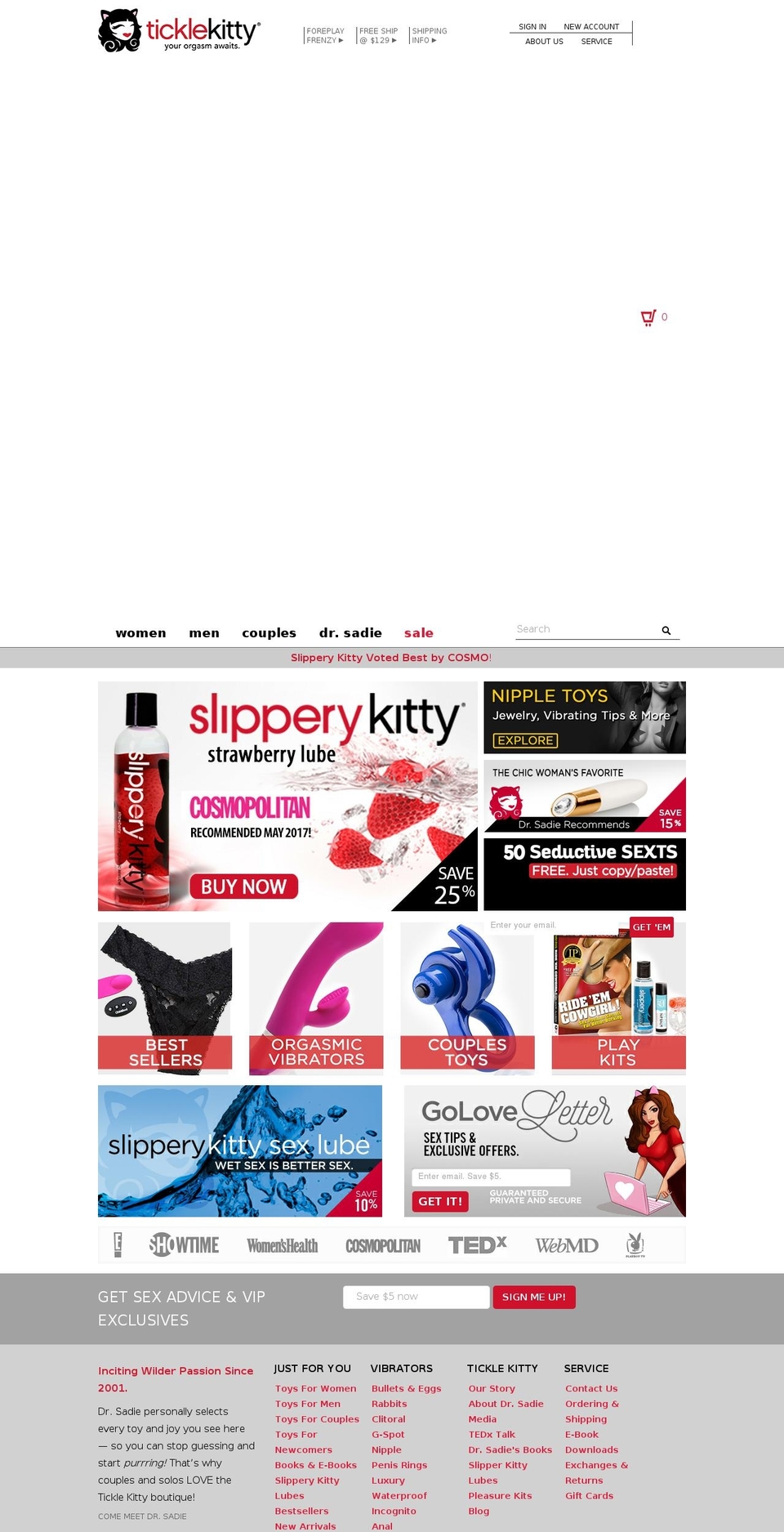 Ticklekitty.com (Renko - Klaviyo 9-9-2016) Shopify theme site example tickleherkitty.com