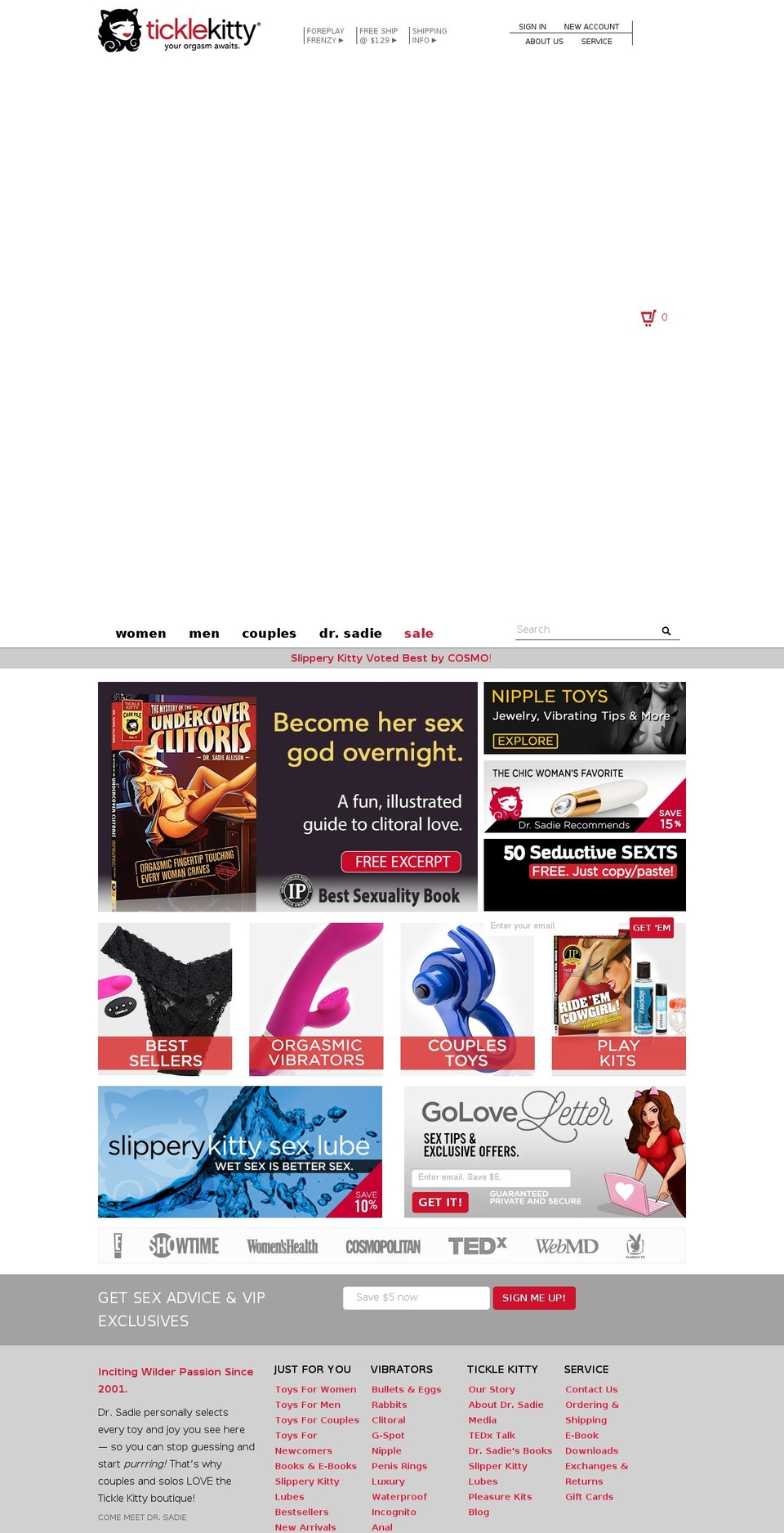 ticklekitty.com shopify website screenshot