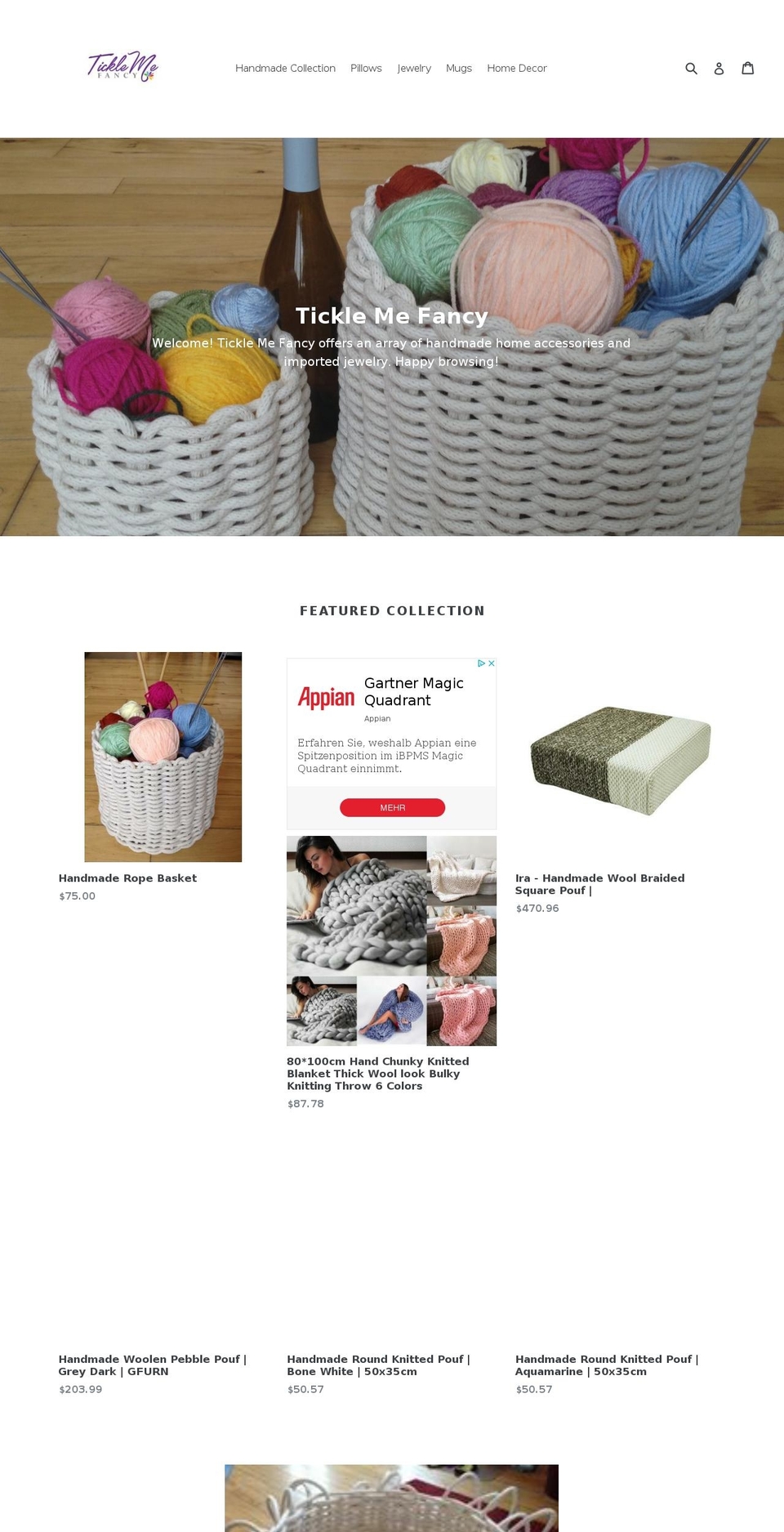 ticklemefancy.net shopify website screenshot