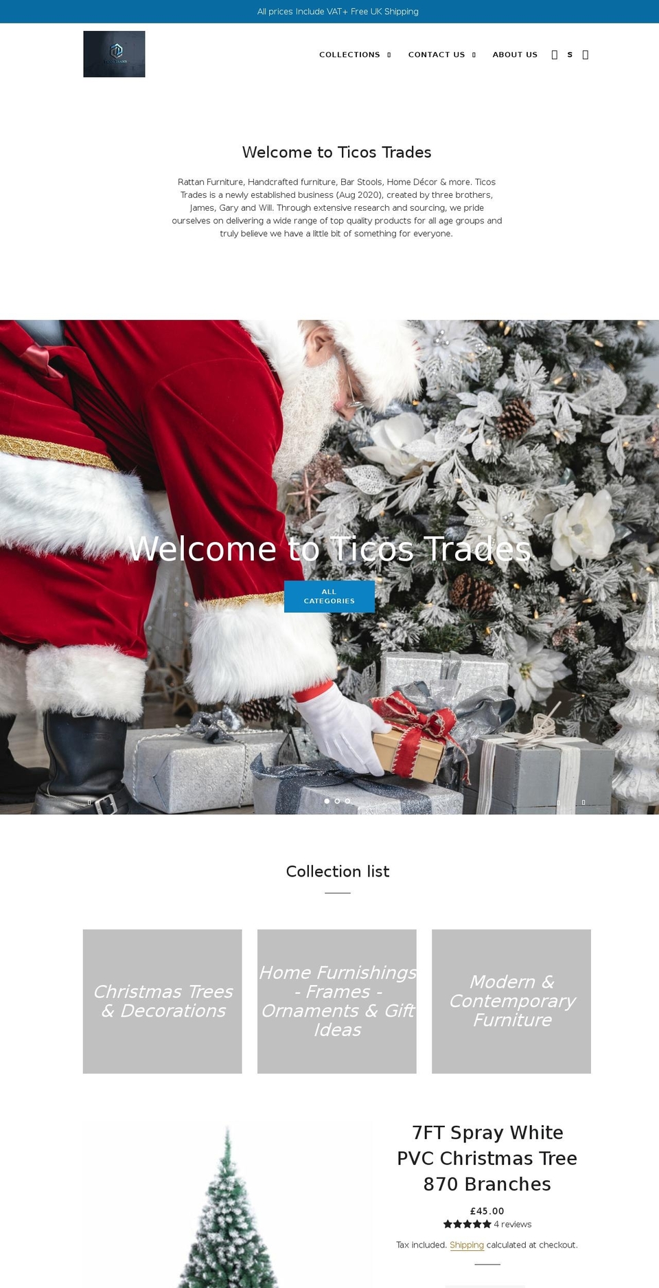 ticostrades.co.uk shopify website screenshot