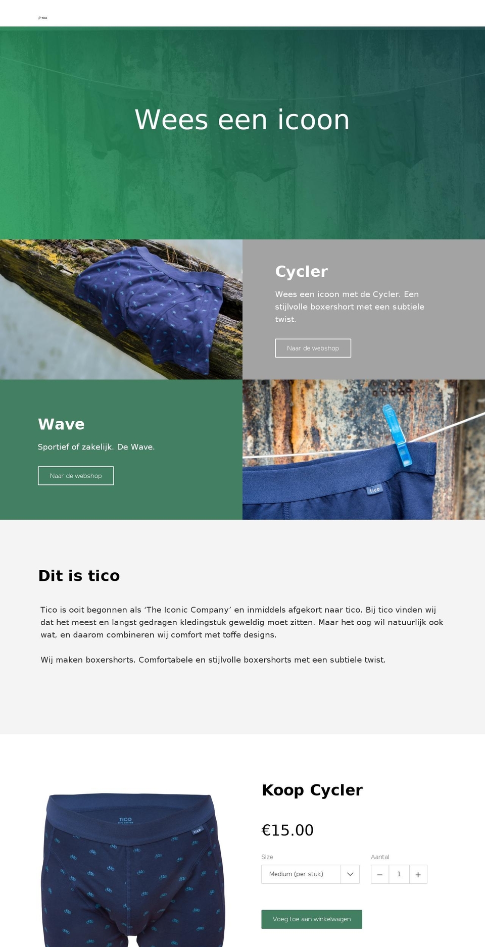 ticowear.com shopify website screenshot