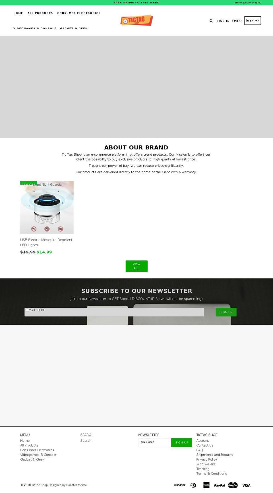 tictacshop.net shopify website screenshot