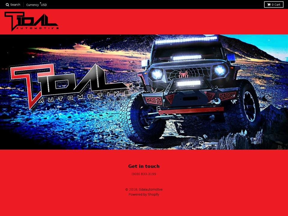 tidalautomotive.com — Shopify storefront screenshot