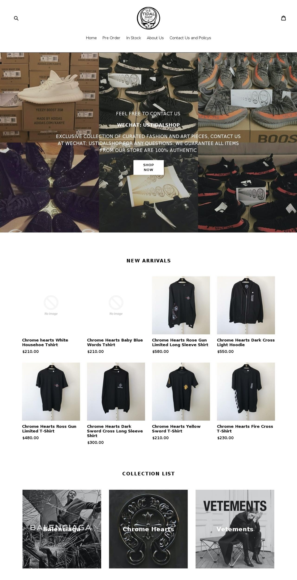 tidalshop.com — Shopify storefront screenshot