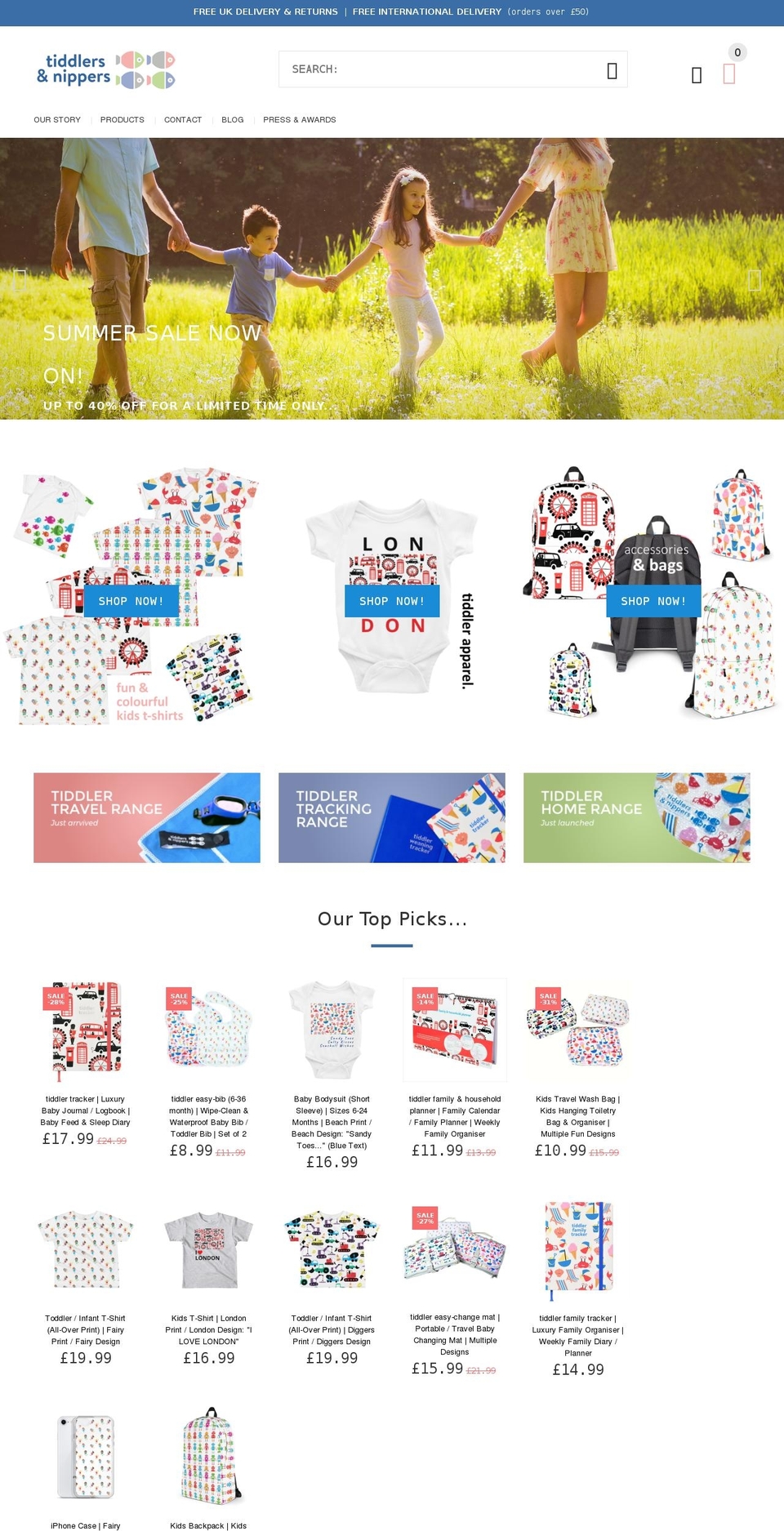 CURRENT TuN theme th oct - OPTIMIZATION Shopify theme site example tiddlersandnippers.com