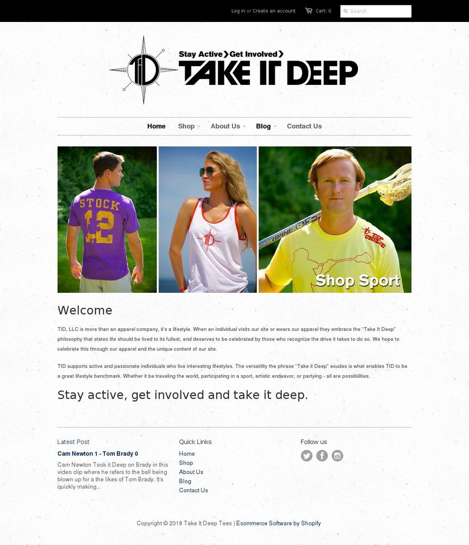 tideep.com — Shopify storefront screenshot