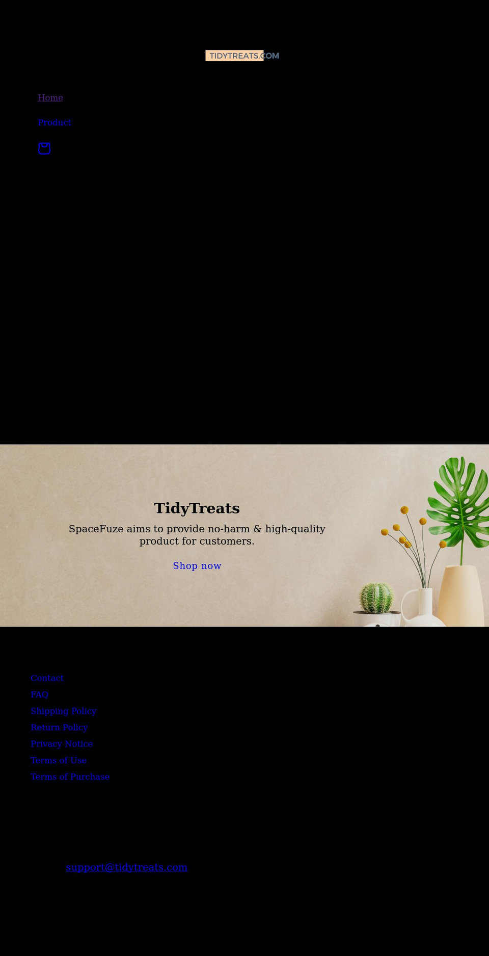 tidytreats.com shopify website screenshot