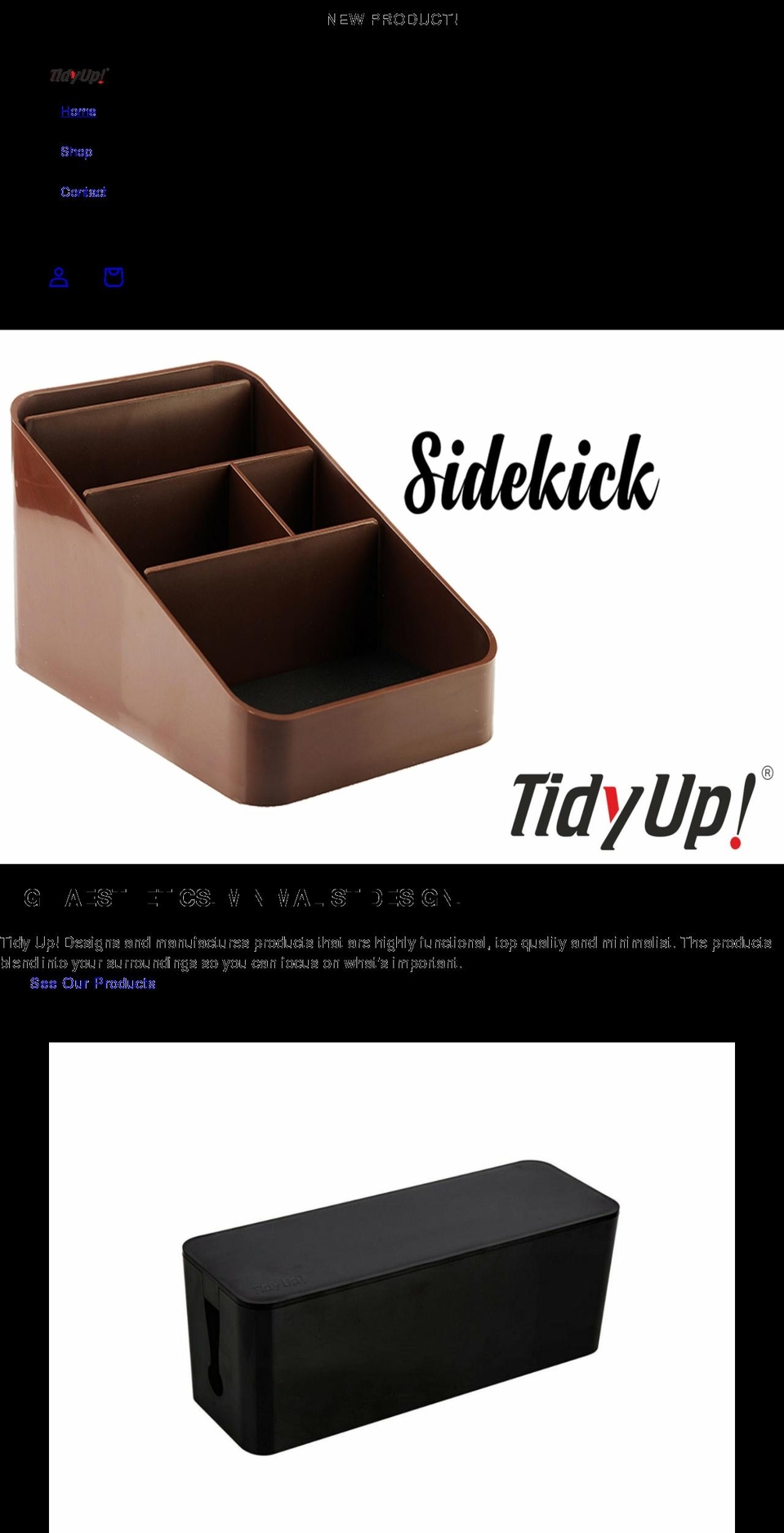 tidyup.com shopify website screenshot