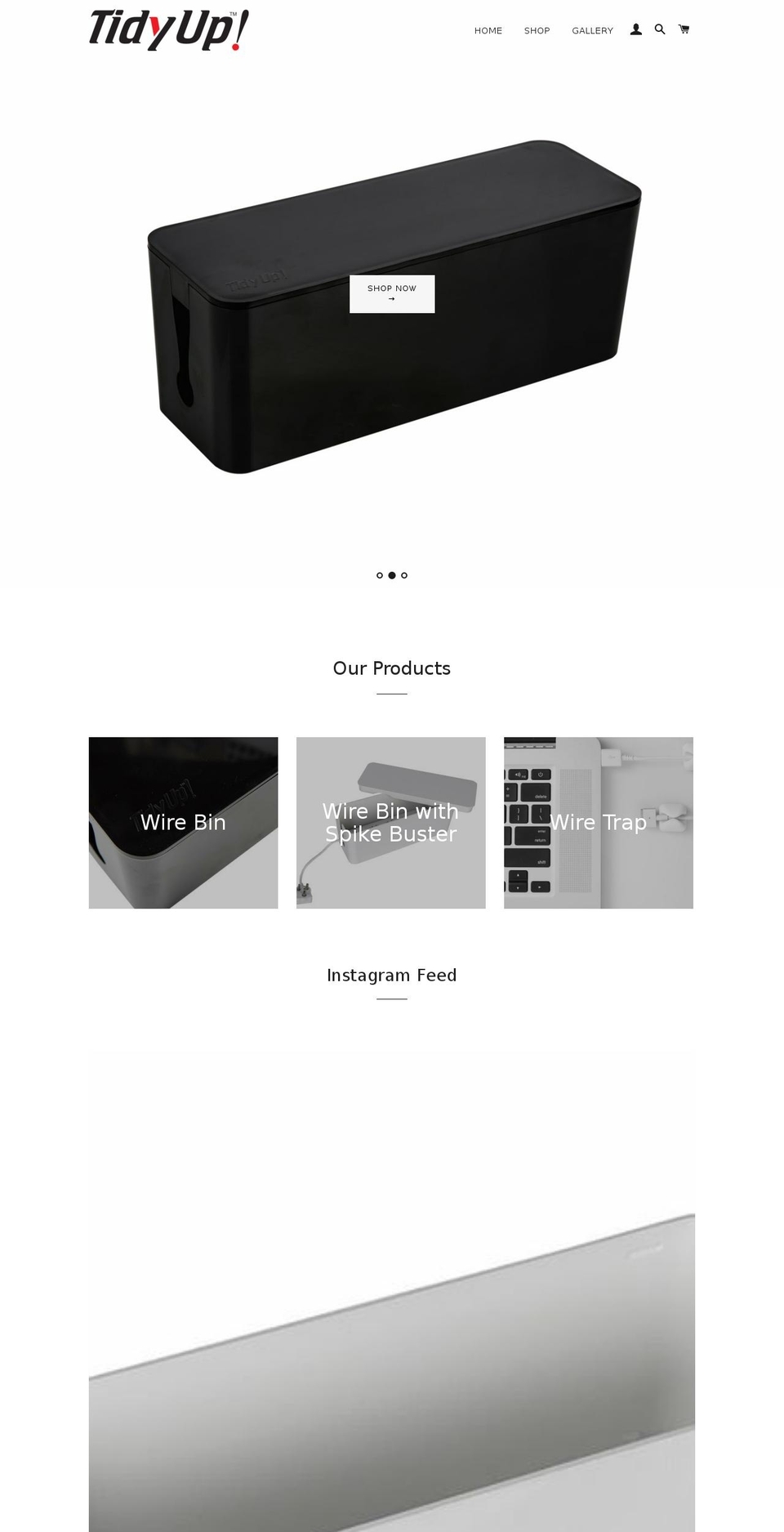 tidyupofficial.com shopify website screenshot
