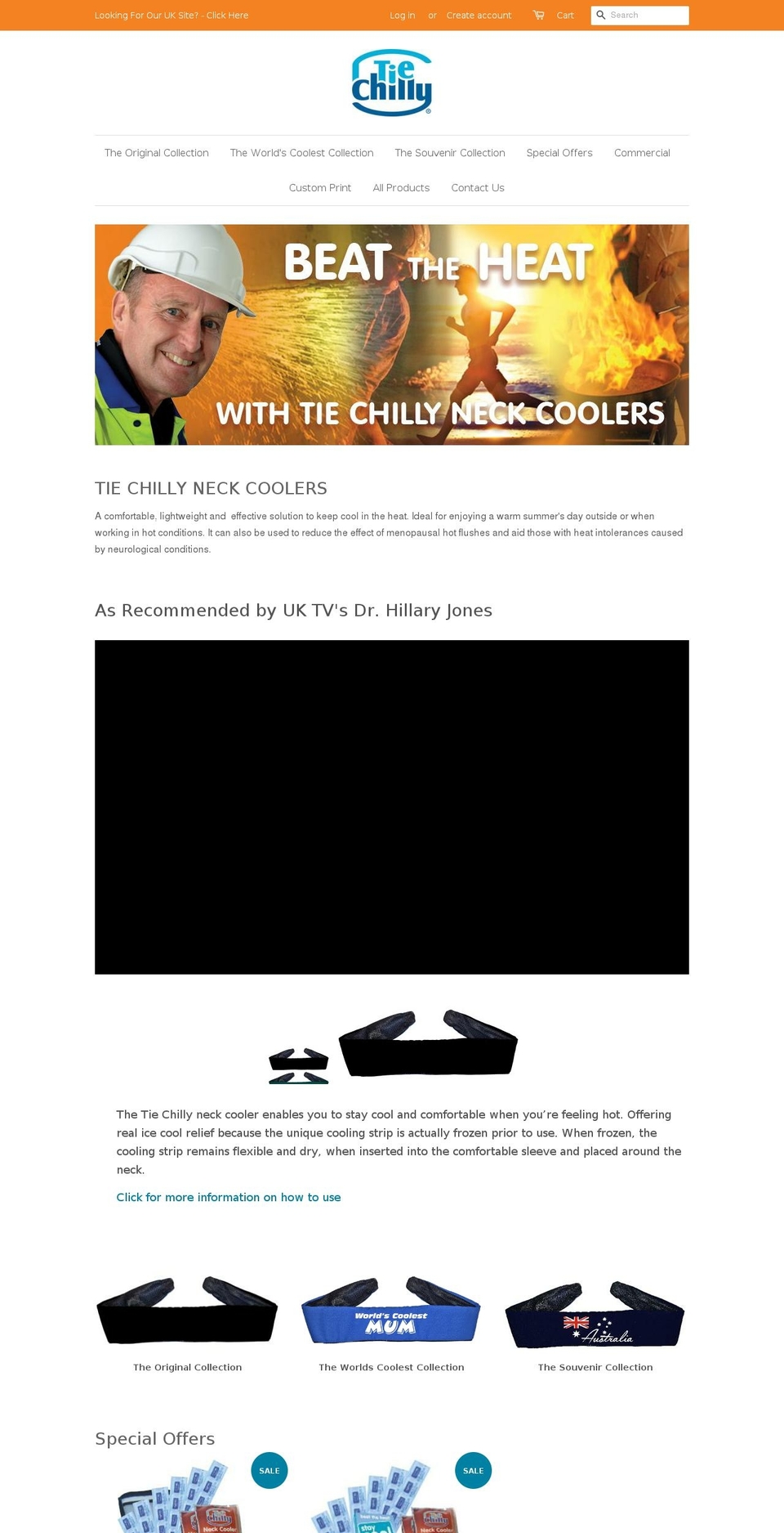 tiechilly.com.au shopify website screenshot