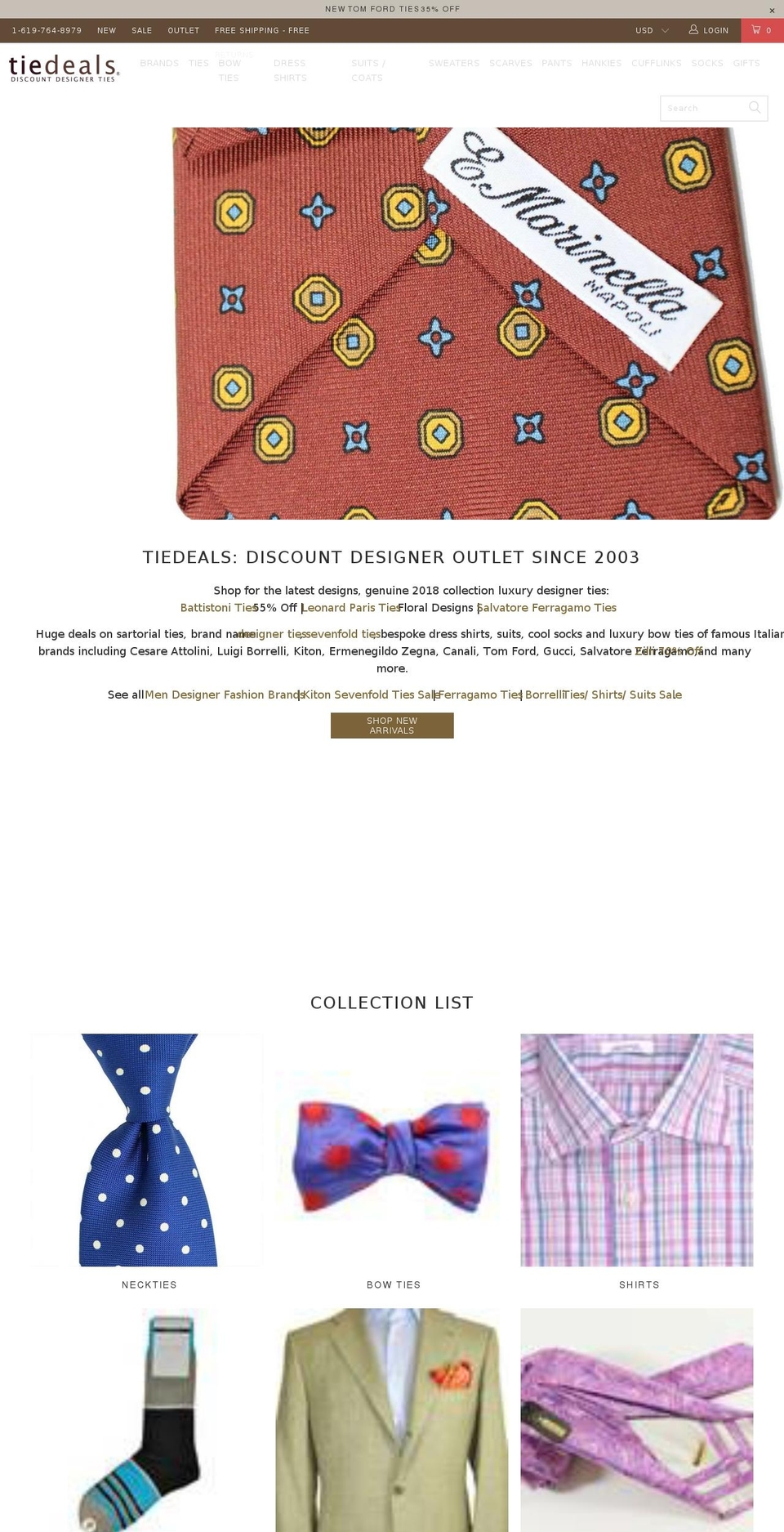 tiedeals.nl shopify website screenshot