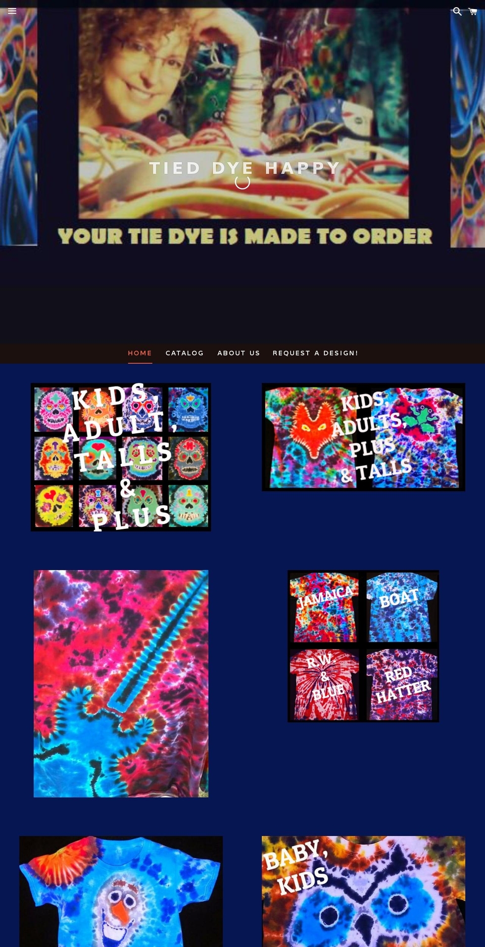 tiedyebabyclothes.com — Shopify storefront screenshot