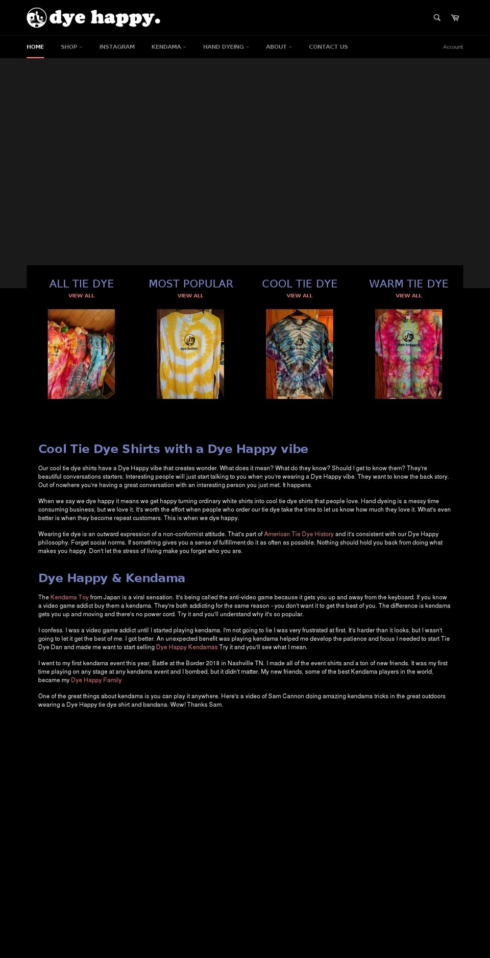 tiedyedan.com shopify website screenshot