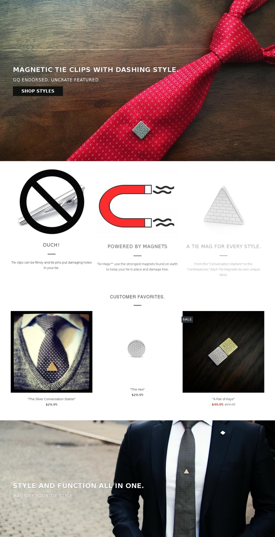 tiemags.com shopify website screenshot