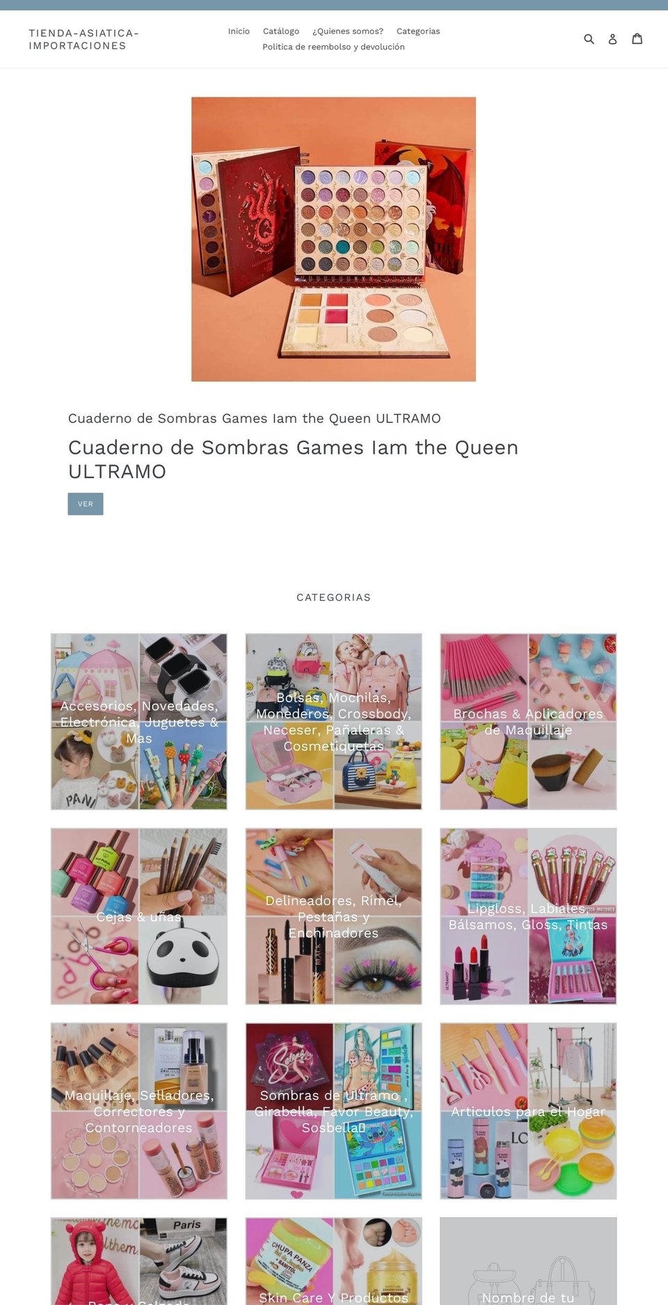 tienda-asiatica-mayoreo.com — Shopify storefront screenshot