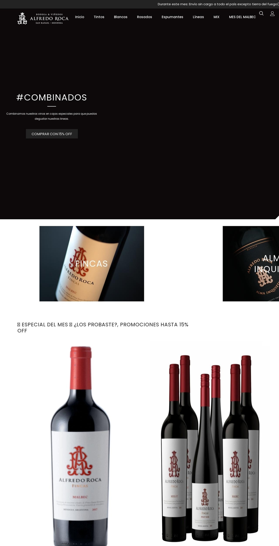 tienda-rocawines.com — Shopify storefront screenshot