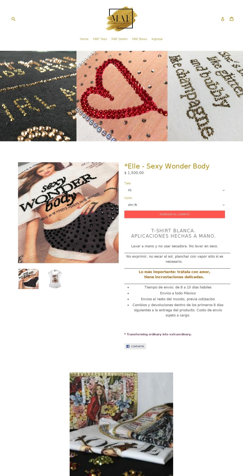 tienda.mafalfaro.com — Shopify storefront screenshot
