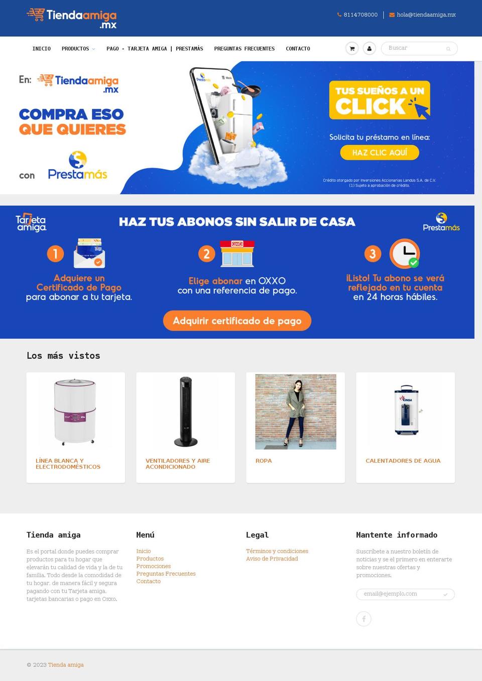 tiendaamiga.mx shopify website screenshot