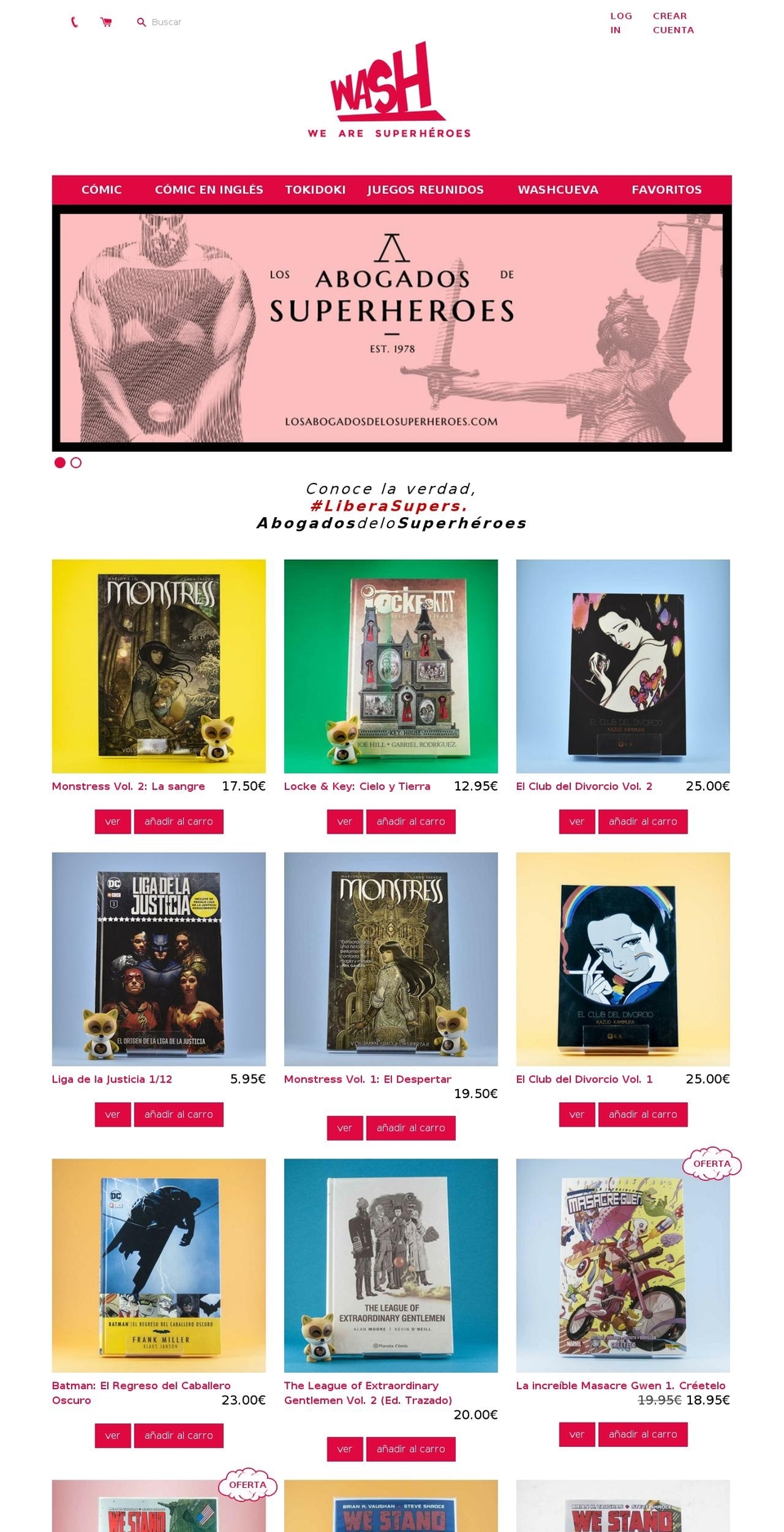 tiendacomicsonline.com — Shopify storefront screenshot