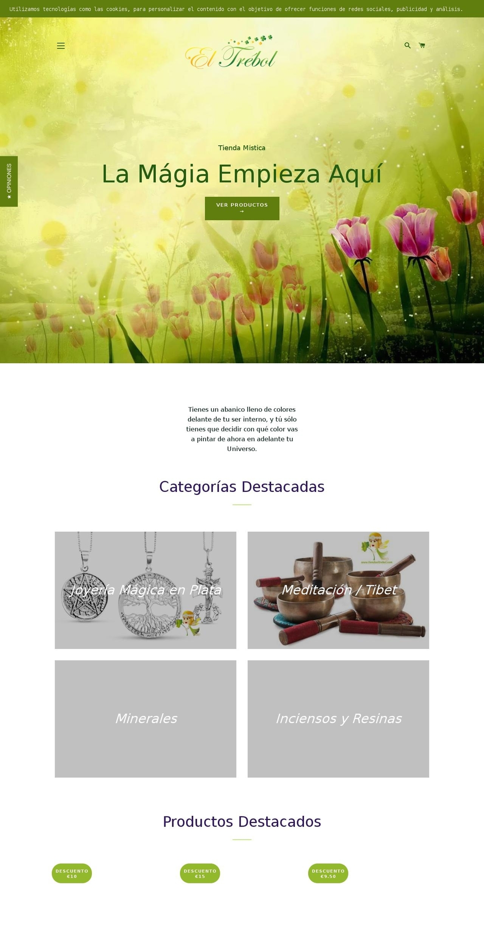 tiendaeltrebol.com — Shopify storefront screenshot