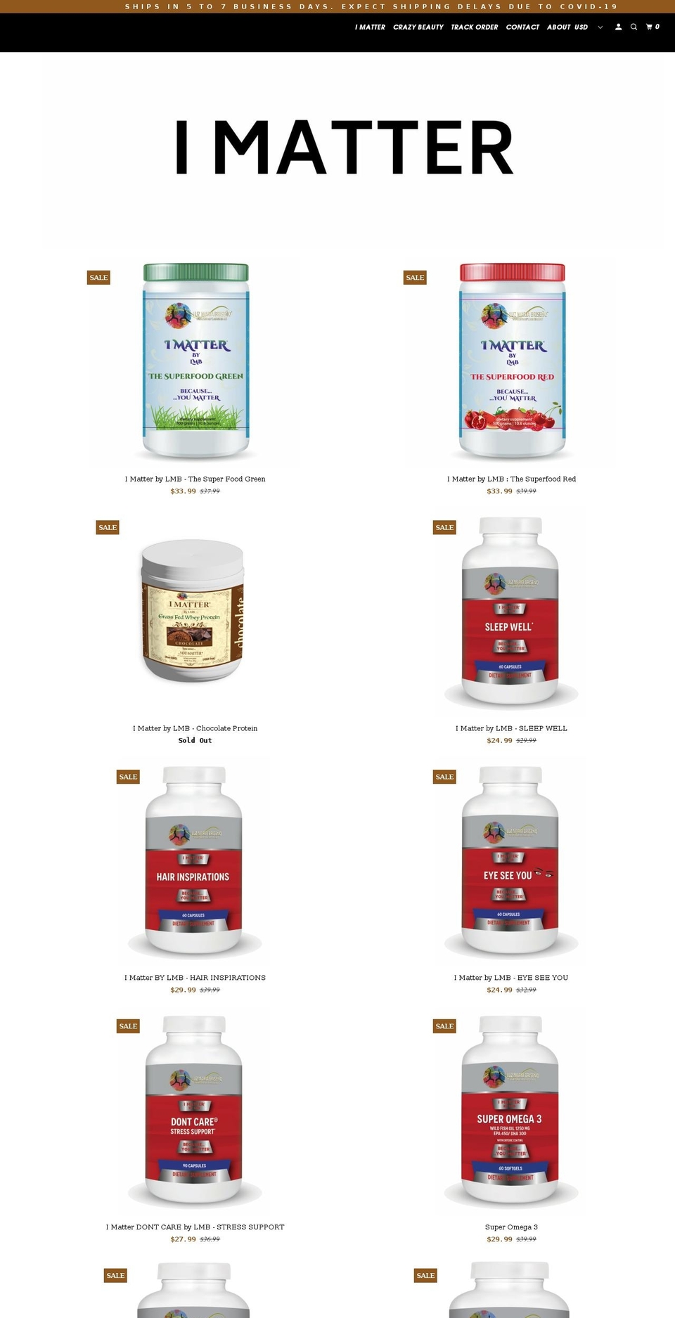 tiendalmb.com shopify website screenshot