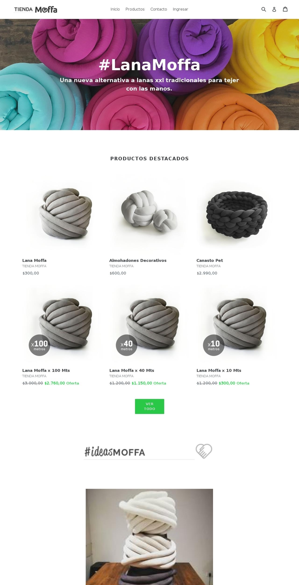 tiendamoffa.com — Shopify storefront screenshot